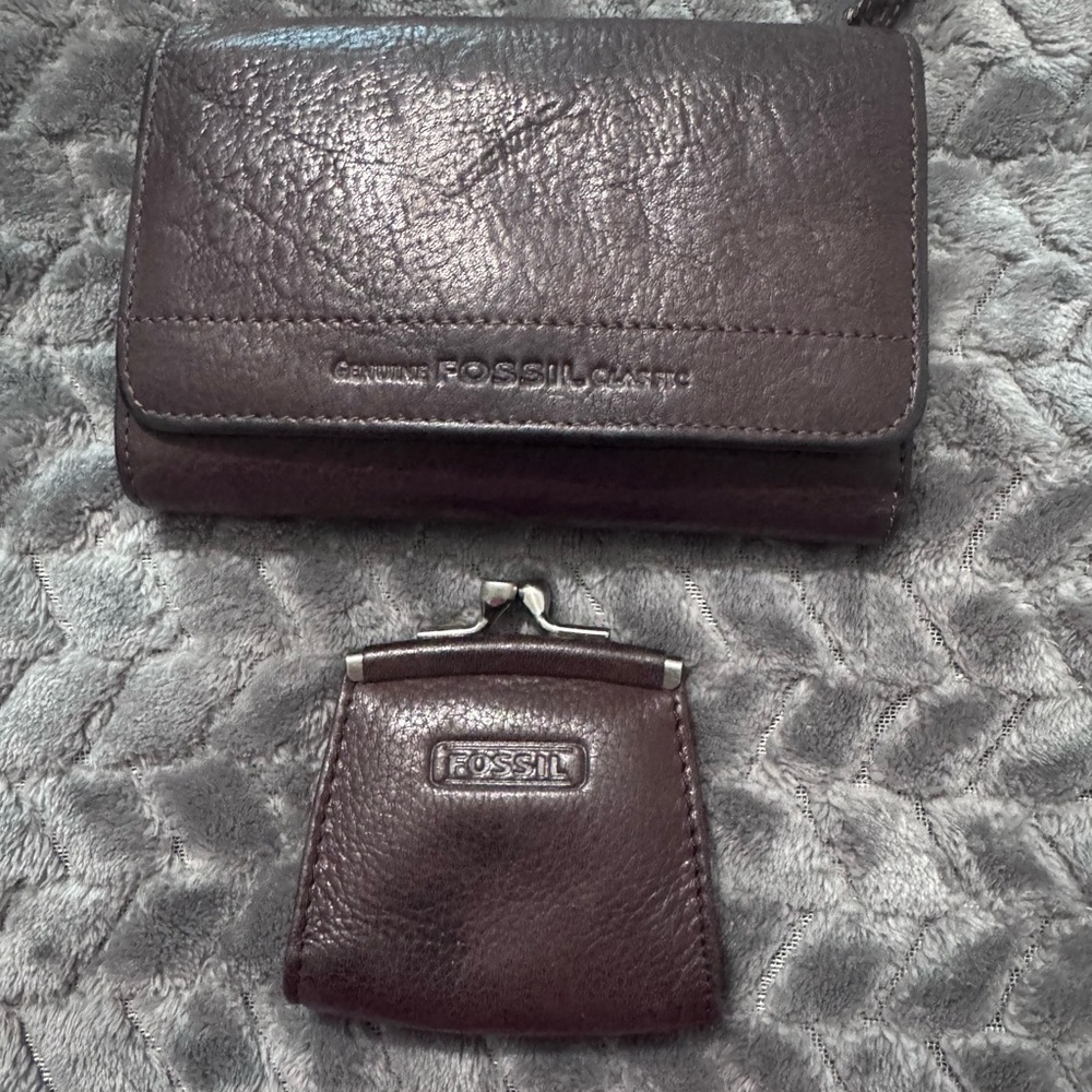 Fossil Rich Brown Leather Wallet